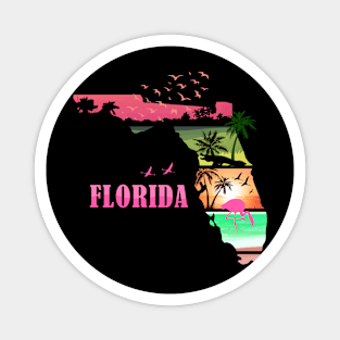 Florida Sunset Summer Magnet